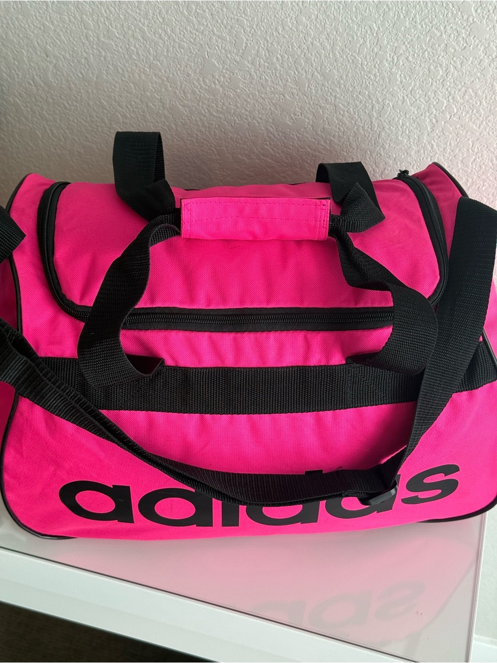 Adidas Core Diablo Duffle Gym Bag in Hot Pink NWOT - Picture 8 of 9
